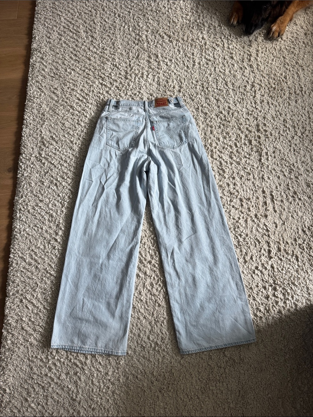 Levi's Cinch baggy Light Blue Wide Leg Jeans for Women
